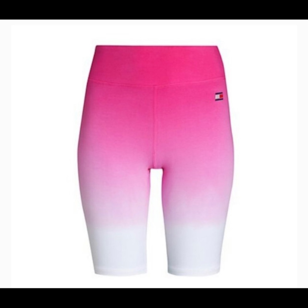 Tommy Hilfiger Gradient Bike Shorts Dip Dye Pink